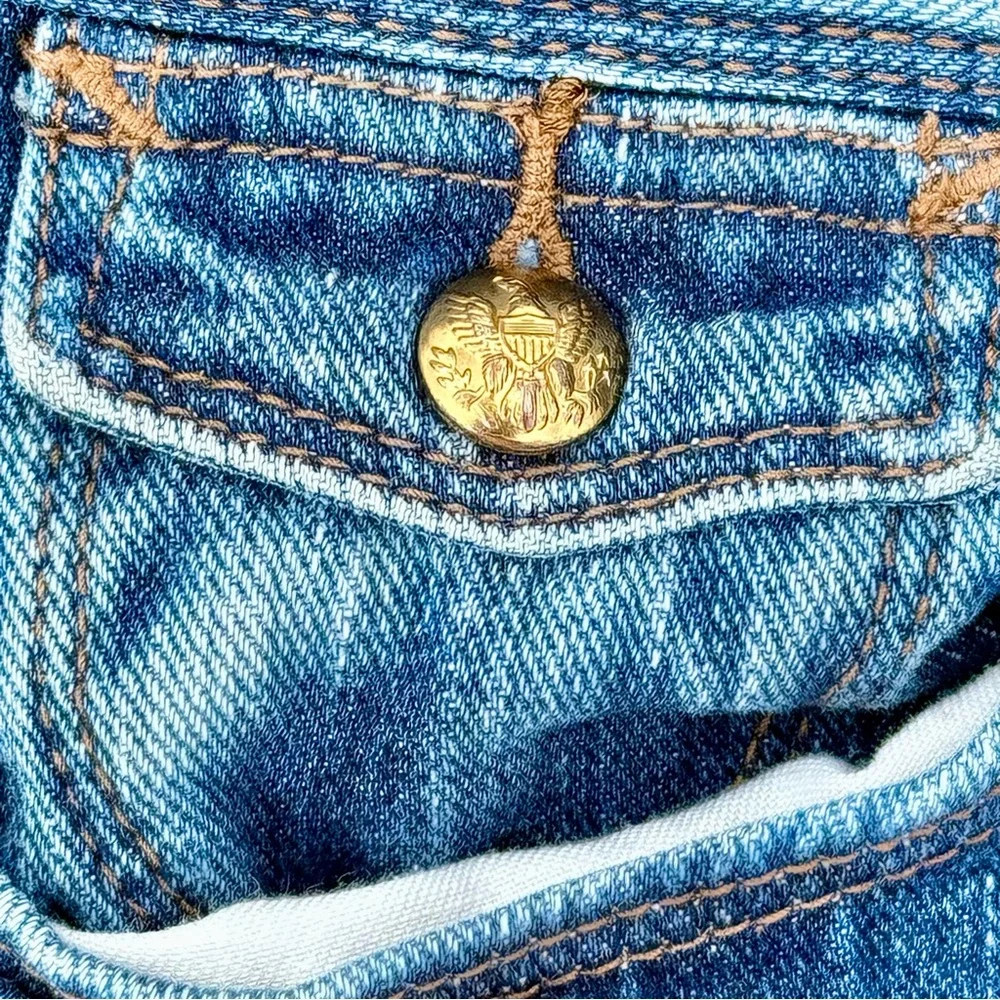 NWOT Lauren Ralph Lauren Colorful Patchwork Flare Jeans - Picture 4 of 8